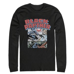 Men's Marvel Black Panther Panels Long Sleeve Shirt - 1 of 3