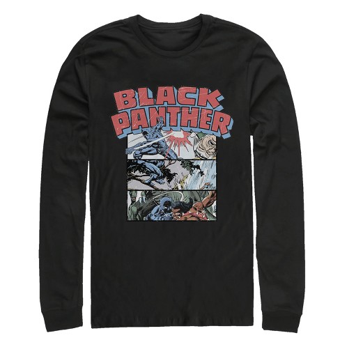 Men's Marvel Black Panther Panels Long Sleeve Shirt - image 1 of 3