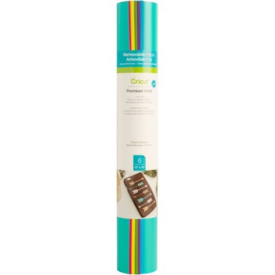 Cricut 6ct Premium Vinyl Removable Matte Tropical Sampler