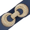 INSPIRE CHIC Women's Elastic Belt Alloy Double Ring Buckle Fashion Suitable for Skirt Dress - 2 of 4