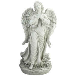 Northlight 24.5" Light Olive Green Praying Angel Decorative Outdoor Garden Statue - 1 of 4