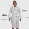 Alpine Swiss Dane Mens Hooded Bathrobe Pure Cotton Terry Cloth Long Robe for Men Super Absorbent Quick Drying Luxury Spa Robe - 2 of 4