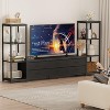 TV Stand for 75 Inch TV with 6 Fabric Drawers, Industrial Entertainment Center with 2 Shelves, Media Console for Living Room - 2 of 4