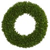 Nearly Natural 19.5-in Tea Leaf Wreath UV Resistant (Indoor/Outdoor) - 4 of 4