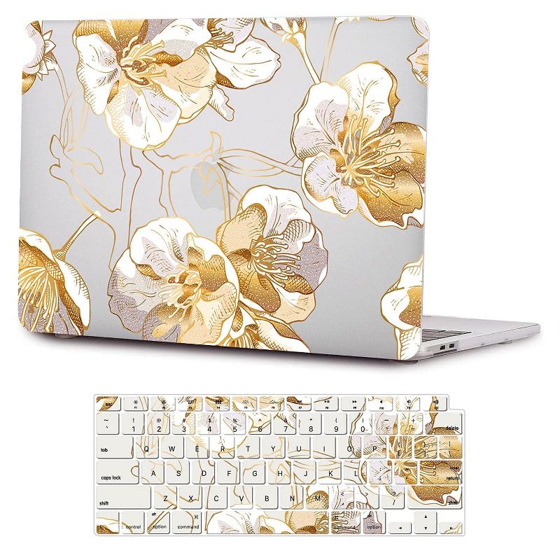 SaharaCase HybridFlex Arts Case for Apple MacBook Air 13" M1 Chip Laptops Clear Floral (LT00003), 1 of 8
