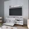 55.1" Particle Board 1-Door TV Stand with Open Storage and Pneumatic Arms for Living Room and Bedroom - 2 of 4