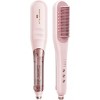 Wavytalk 395 Pro Steam Hair Straightener Brush - Pink - 2 of 4