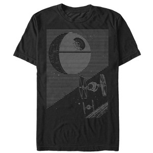 Men's Star Wars Printer Streak Death Star T-Shirt - 1 of 4