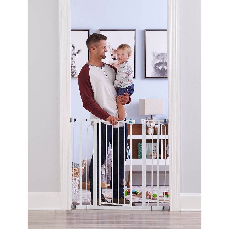 Regalo Wall Safe Extra Tall Walk Through Safety Gate, 3 of 9
