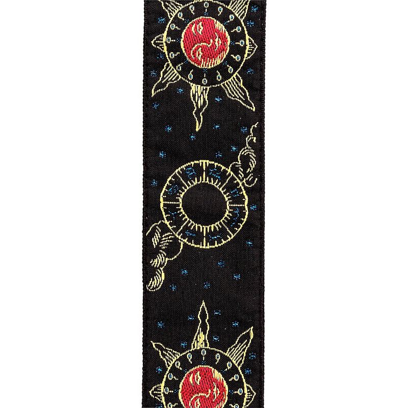 D'Addario 50 mm Nylon Guitar Strap, Sun and Moon Sun and Moon 2 in., 3 of 4