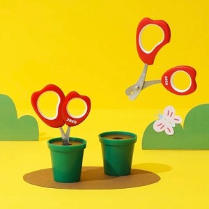 ZEZE Tulip Pet Grooming Scissors-Red - 1 of 4