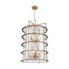 Artcraft Lighting Burford 12 - Light Chandelier in  Brass/Black - 4 of 4