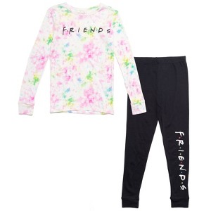 FRIENDS Girls Pajama Pants and Shirt Sleep Set Little Kid to Big Kid - 1 of 4