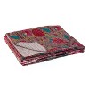 50" X 70" Gray And Yellow Floral Cotton Quilted Kantha Throw Blanket with Embroidery - 3 of 4