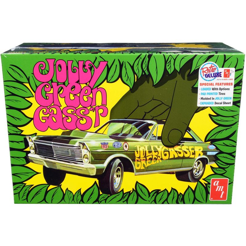 Skill 2 Model Kit 1965 Ford Galaxie "Jolly Green Gasser" 3-in-1 Kit 1/25 Scale Model by AMT, 1 of 5
