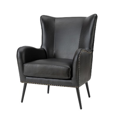 Harpocrates Classic Armchair with wingback and nailhead trim | ARTFUL LIVING DESIGN
