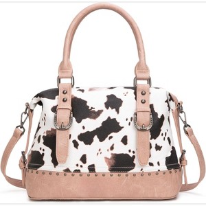 Top Handle Purse Hobo Shoulder Barrel Satchel Handbags for Women - 1 of 4