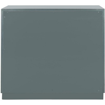 Steel Teal 3-Drawer Chest with Mirror Finish