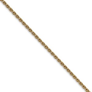 Black Bow Jewelry 1.75mm, 14k Yellow Gold, Solid Parisian Wheat Chain Necklace - 1 of 4