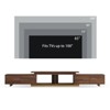 LOVSON63.4'‘ to 94.5’'Extendable TV Stand,Modern TV Console, Supports 100-inch TVs,Mid-Century Style Media Cabinet,Ideal for Living Rooms,Walnut - 4 of 4
