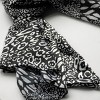 Slickblue Leopard Animal Print Silk Scarf – Black & White, Soft, Lightweight, Stylish Women's Shawl – Two Sizes - 2 of 4