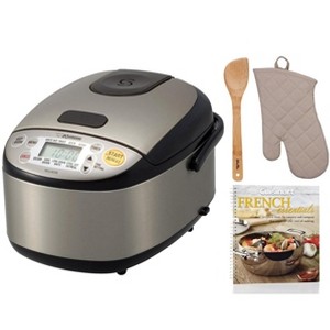 Zojirushi Micom Rice Cooker and Warmer (3-Cup) with Cookbook and Accessories - 1 of 4