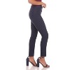 Rekucci Women’s Comfort 5-Pocket Skinny Pants with Stretch Waistband – Slim Fit Ankle-Length Jeans Style - 2 of 3