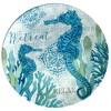 12pc Melamine Beachcomber Dinnerware Set - Certified International: Nautical Coastal Design, Dishwasher-Safe, Service for 4 - 2 of 4