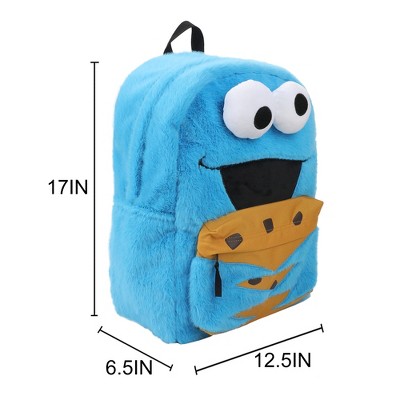 Sesame Street Cookie Monster 17" Blue Backpack — фото 3