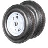 ST205/ Trailer Tires, 5 Lug on 4.5", 6PR Load Range C, 15in Fuel-saving Designed Trailer Tires 205 75 15 forHorse/Farm/Hauler Trailer(Pack of 2) - 4 of 4