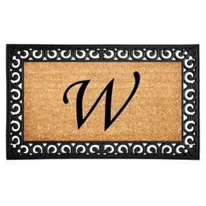 Calloway Mills 104131830W Gabriel Monogram Doormat 18 In. x 30 In. (Letter W) - 1 of 1
