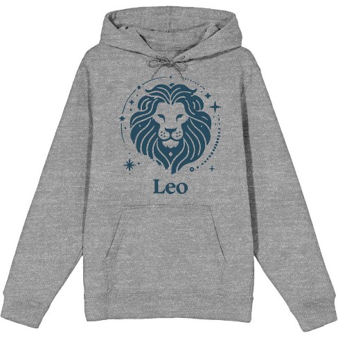 Leo Zodiac Sign Adult Long Sleeve Hoodie - image 1 of 2