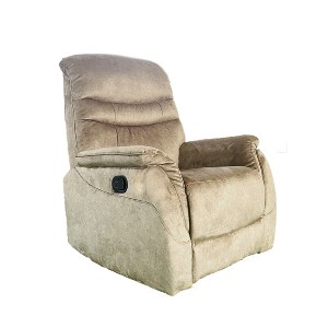 NicBex Velvet Glider Rocking Chair,Upholstered Swivel Recliner Chairs with Lumbar Support,Cozy Rocking Chair,Nursing Chair for Bedroom - 1 of 4