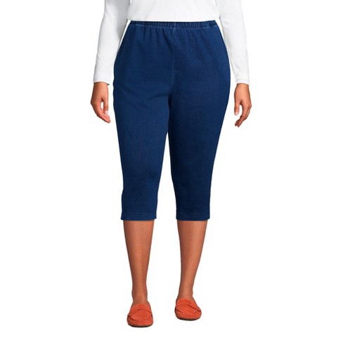 Lands' End Women's Plus Size Sport Knit High Rise Corduroy Elastic Waist  Pants - 3x - Deep Sea Navy : Target