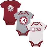 NCAA Alabama Crimson Tide Infant Boys' 3pk Bodysuit