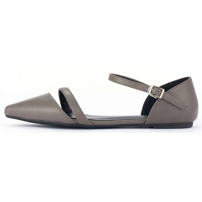 Женские туфли Mio Marino Formal Flat Dress Shoes - Gray, Size: 5.5 — фото 4