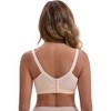 INSPIRE CHIC Women's Lace Trim Wireless Plunge Lift Up Nursing Bras Front-Cross Buckled Straps Back Hooks Nursing Bra - 2 of 4