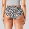 Thinx Women's Wildcat Print Briefs - Black/White - 4 of 4