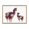 Kate & Laurel All Things Decor 18"x24" Sylvie Alpaca Floofs Framed Canvas by Faryn Hughes Natural - 2 of 4