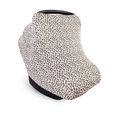 Little Treasure Baby Girl Multi-use Car Seat Canopy, Leopard, One Size