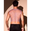 INSPIRE CHIC Men's Festival Fishnet Sheer Sparkly Rhinestone Tank Tops - 3 of 4