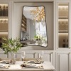 Beautyolove 24 in. W x 36 in. H Arched Black Aluminum Alloy Framed Wall Mirror Decorative Wall Mirror - 2 of 4
