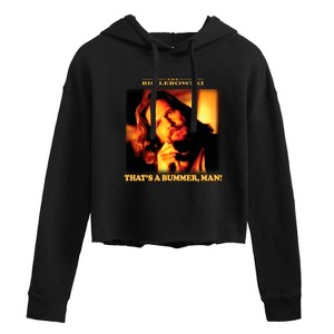 Women's - The Big Lebowski - That's A Bummer, Man! Cropped Graphic Hoodie - 1 of 2