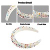 Unique Bargains Crystal Headband Rhinestone Hairband for Women Multicolored 1.2 Inch Wide 1Pcs - 4 of 4