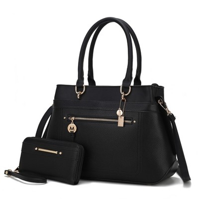 MKF Collection Gardenia Vegan Leather Women’s Tote Bag & Wallet by Mia K