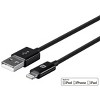 Monoprice Apple MFi Certified Lightning to USB Charge & Sync Cable - 6 Feet - Black | iPhone X, 8, 8 Plus, 7, 7 Plus, 6, 6 Plus, 5S - Select Series - 2 of 4