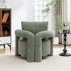 SEYNAR Mid Century Modern Teddy Upolstered Accent Chair with Poilow - 4 of 4