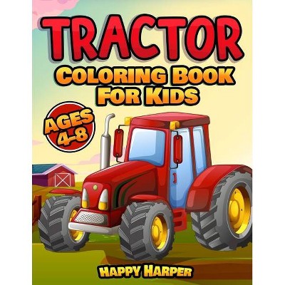 Tractor Coloring Book - Large Print by  Harper Hall (Paperback)