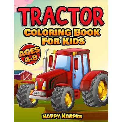 Tractor Coloring Book - Large Print by  Harper Hall (Paperback)