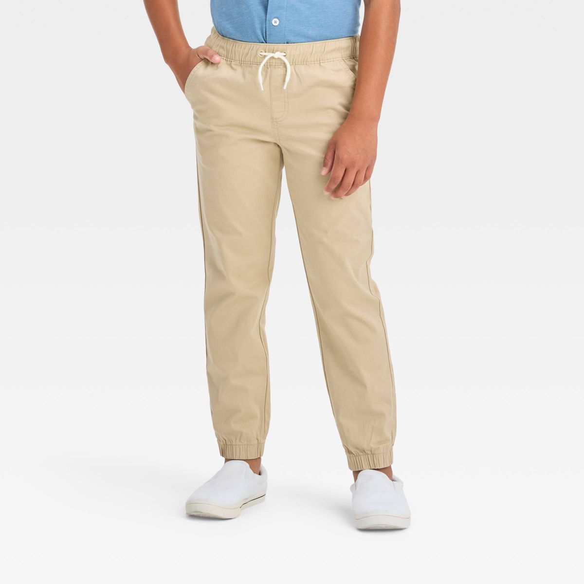 Cat & Jack Boys' Stretch Woven Jogger Pull-On Pants